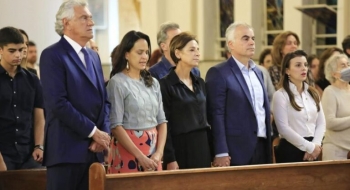 “Foi uma guerreira na defesa de Goiás”, declara Caiado na missa de sétimo dia de Dona Iris